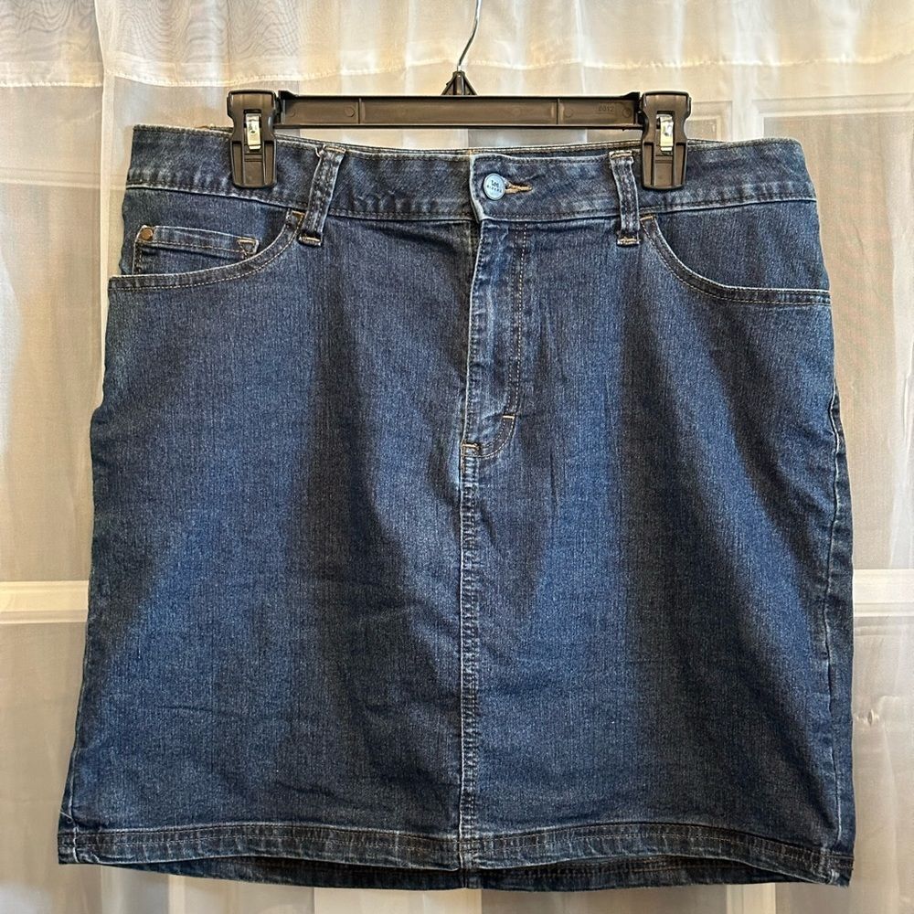 Lee Rider's Denim mid-rise Skort size 16